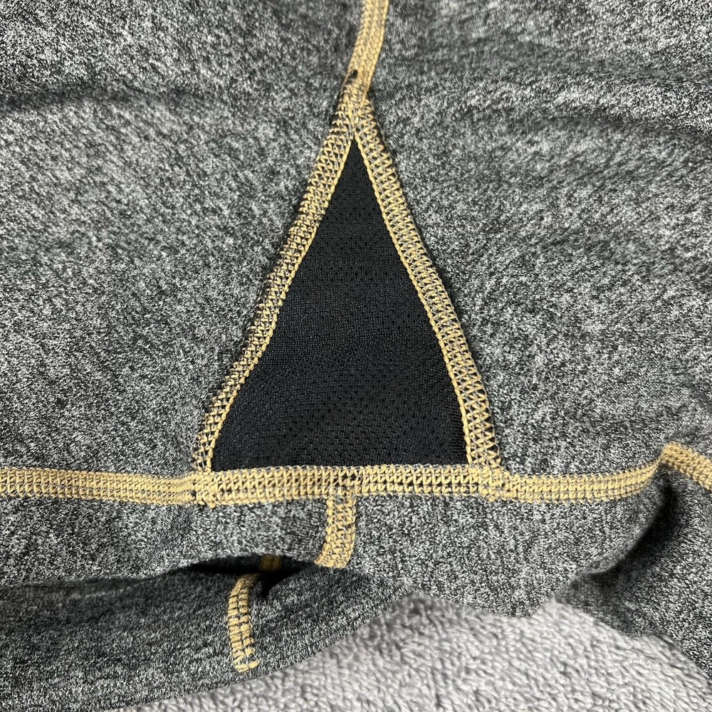 ATHLETA Gray Leggings Womens Size XSP Gold Stitching Pockets‎ Performance Yoga - Picture 7 of 13